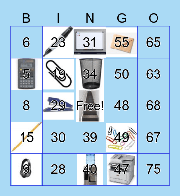 BACK TO THE OFFICE BLACKOUT BINGO Card