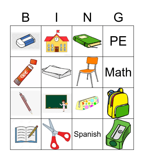 Cheatham Hill Elementary Bingo Card Bingo Card