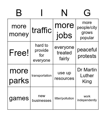 studies #19 BIngo Card