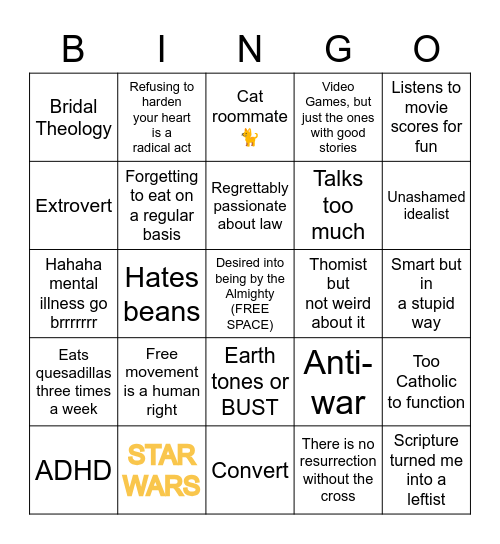 MIKHAYLA Bingo Card