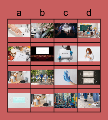 Have to / don't have to / mustn't Bingo Card