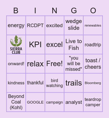 KIM KOHL Bingo Card