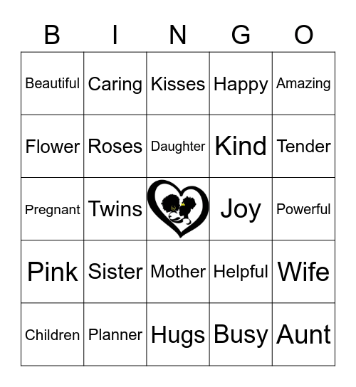 Happy Mother's Day Bingo Card