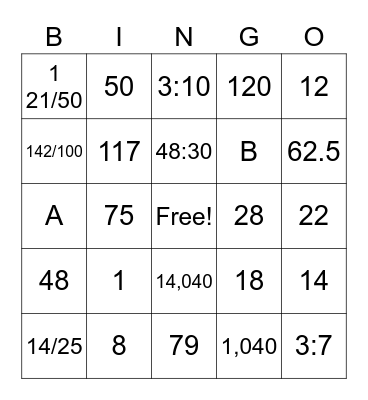 Accel 6 Ch 5 BINGO Review Bingo Card