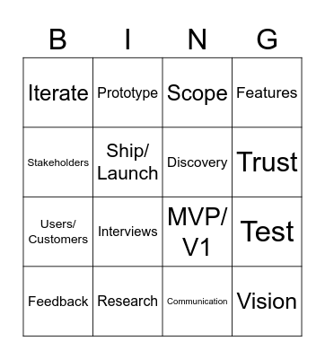 DPM T42021 Bingo Card
