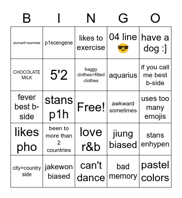 den Bingo Card