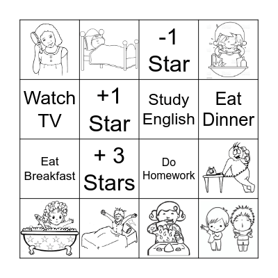 My Routines Bingo Card