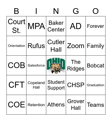 BOBCAT BINGO Card