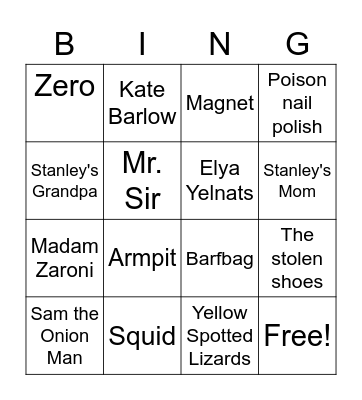 Little Blue Bash Bingo Card