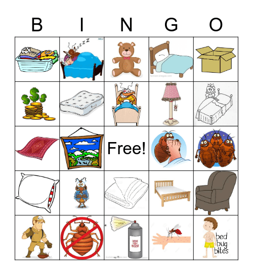 Bed Bugs Bingo Card