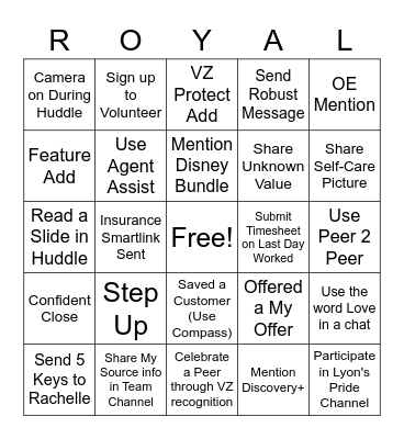 May Bingo Card