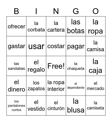 Descubre 1 Ch. 6 (Caja roja y morada) Bingo Card