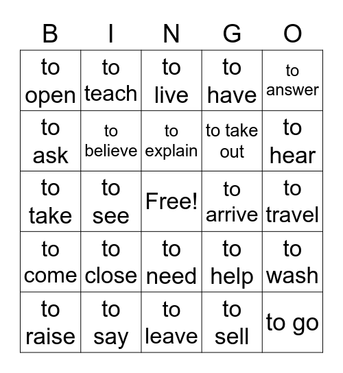 if you want Bingo Card