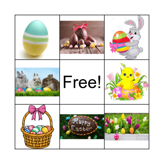 Easter Bingo Card