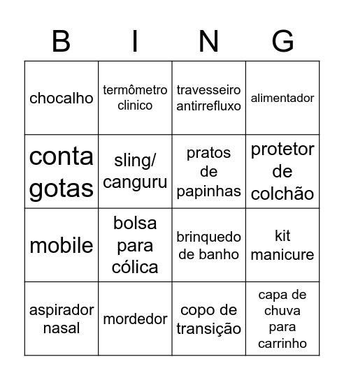 Safari da Pietra Bingo Card