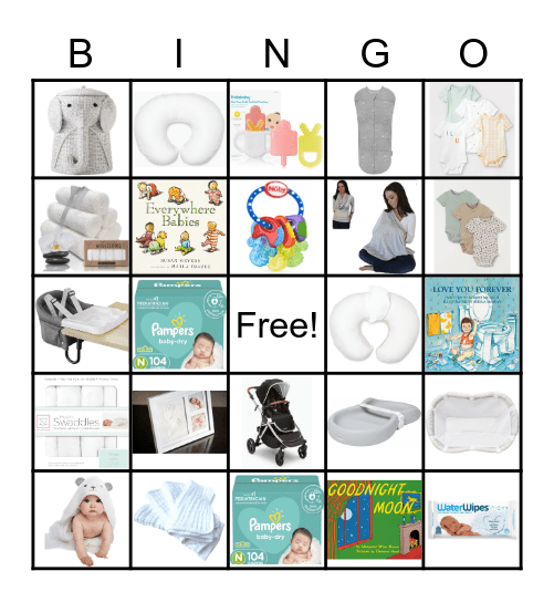 Baby Antoine's Adorable Gifts Bingo Card