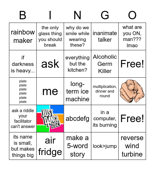 Treasure Hunt Bingo Card