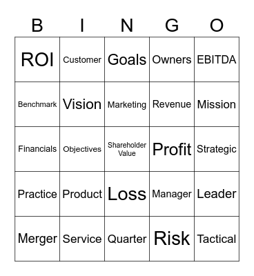 business Bingo Card