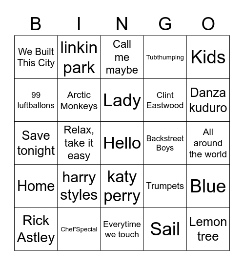 Sigma(rie) bingo Card