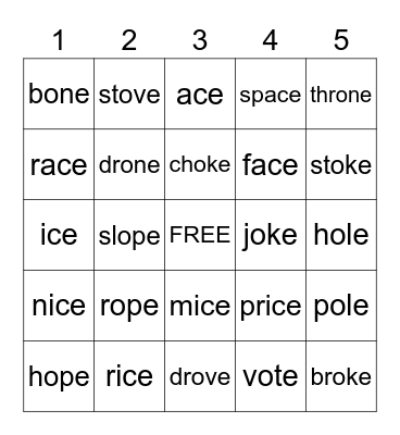 D9 Words (Some D7/D8) Bingo Card