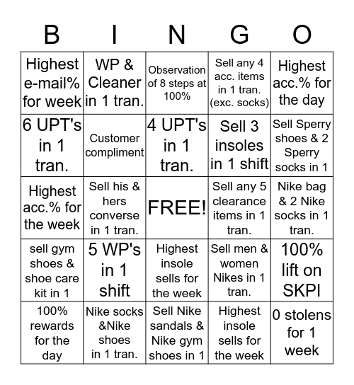Make Victory Yours! Bingo Card