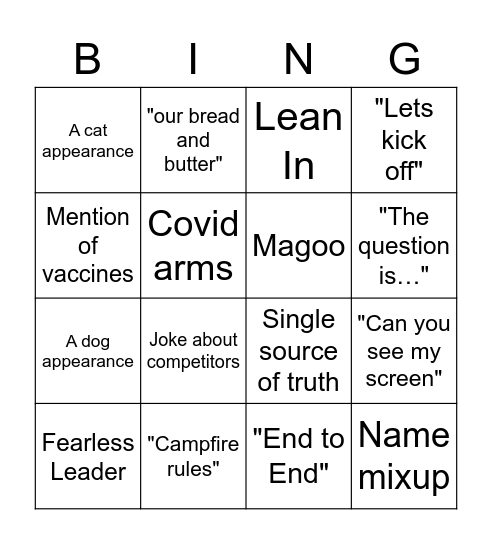 Utmost Bingo Round 2 Bingo Card