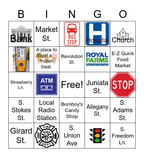 CBI Bingo Card
