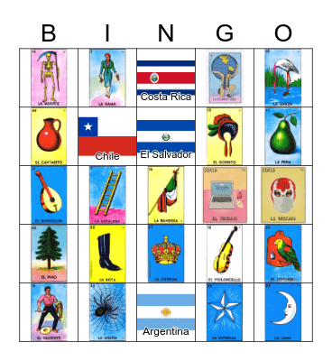 Loteria Bingo Card