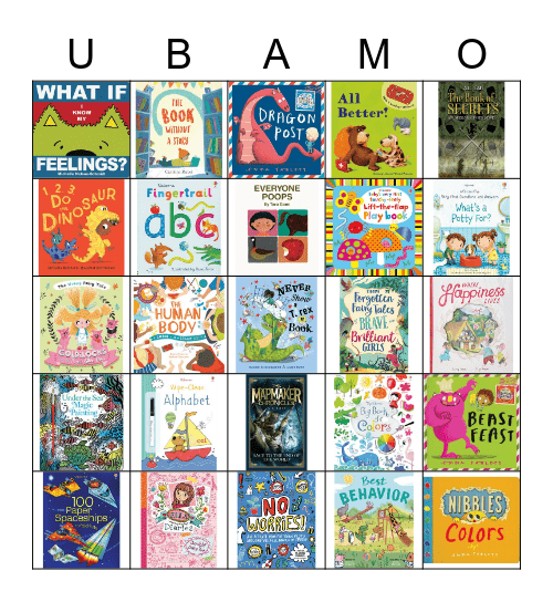 Usborne Books & More Bingo Card