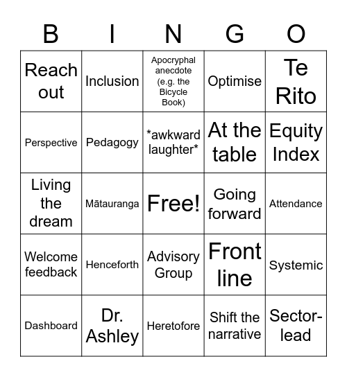 Away Day Bingo Card Away Day Bingo Card