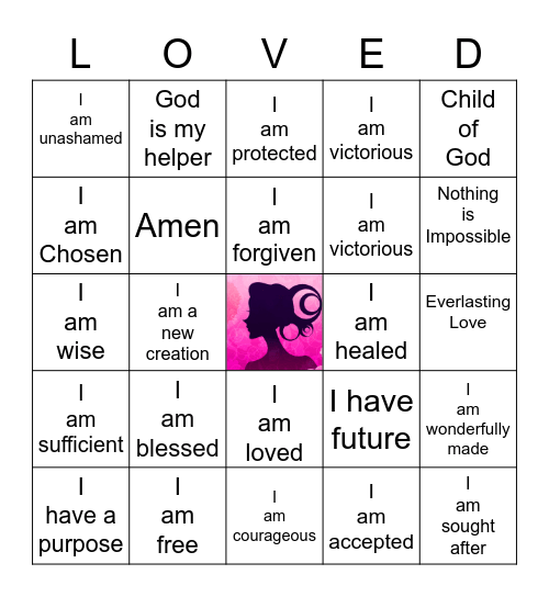 Affirmation BINGO Card