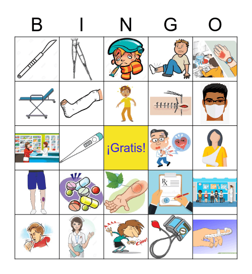 la salud Bingo Card