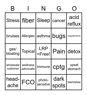 eo bingo Card