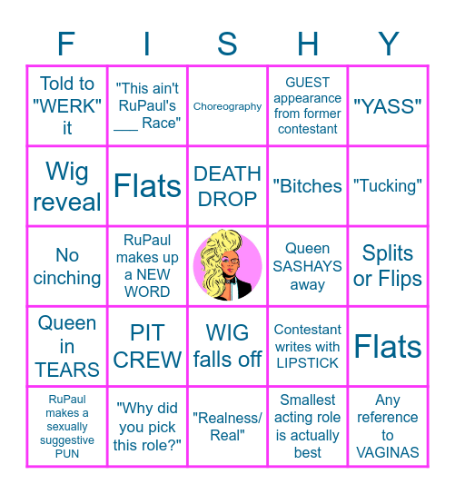 RuPaul's Drag Race BINGO Card