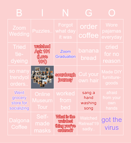 People & Culture Curfew Bingo Night! Bingo Card