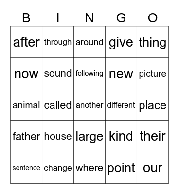 4/30/21 LT Bingo Card