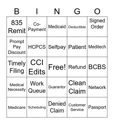 PCC & PFS Bingo Card