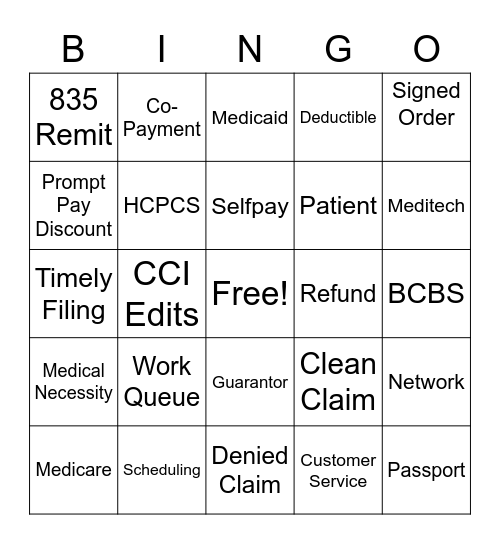 PCC & PFS Bingo Card