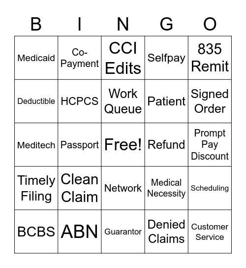 PCC & PFS Bingo Card