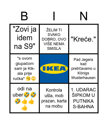 IKEA BINGO Card