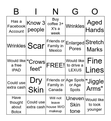 NERIUM BINGO Card