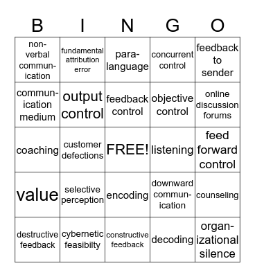 The Great BINGO Card