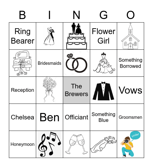 Chelsea's Bridal Shower Bingo Card