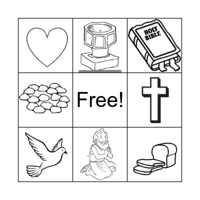 Sunday School Bingo Card