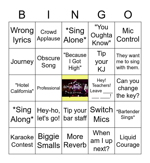 Singo Bingo Card