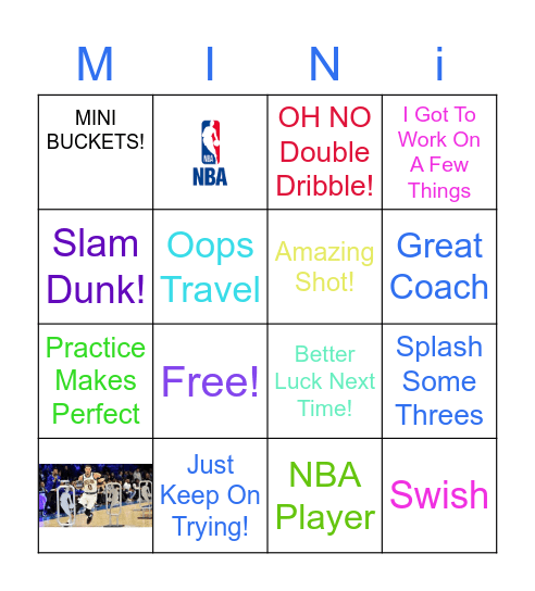 Giant Bucket Time!! Bingo Card