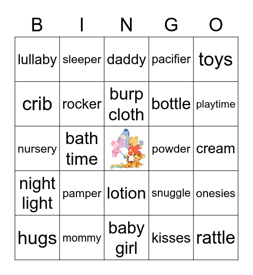 Baby Bingo Card