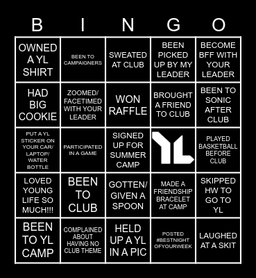 YOUNG LIFE CHARLOTTE URBAN Bingo Card