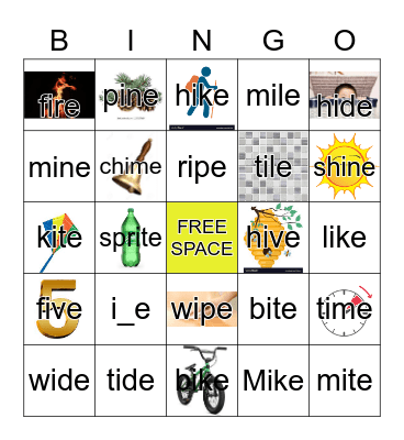 i_e Bingo Card
