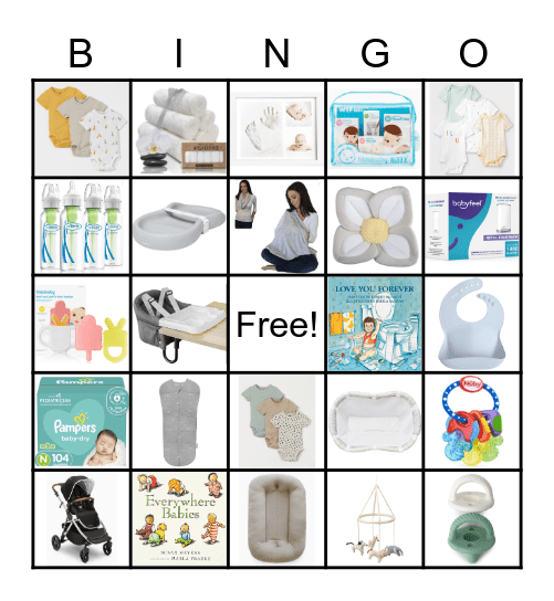 Baby Antoine's Adorable Gifts Bingo Card